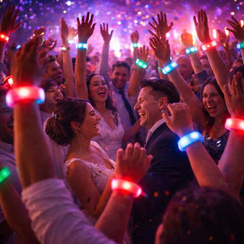 Bracelets LED - option mariage Nord Pas-de-Calais