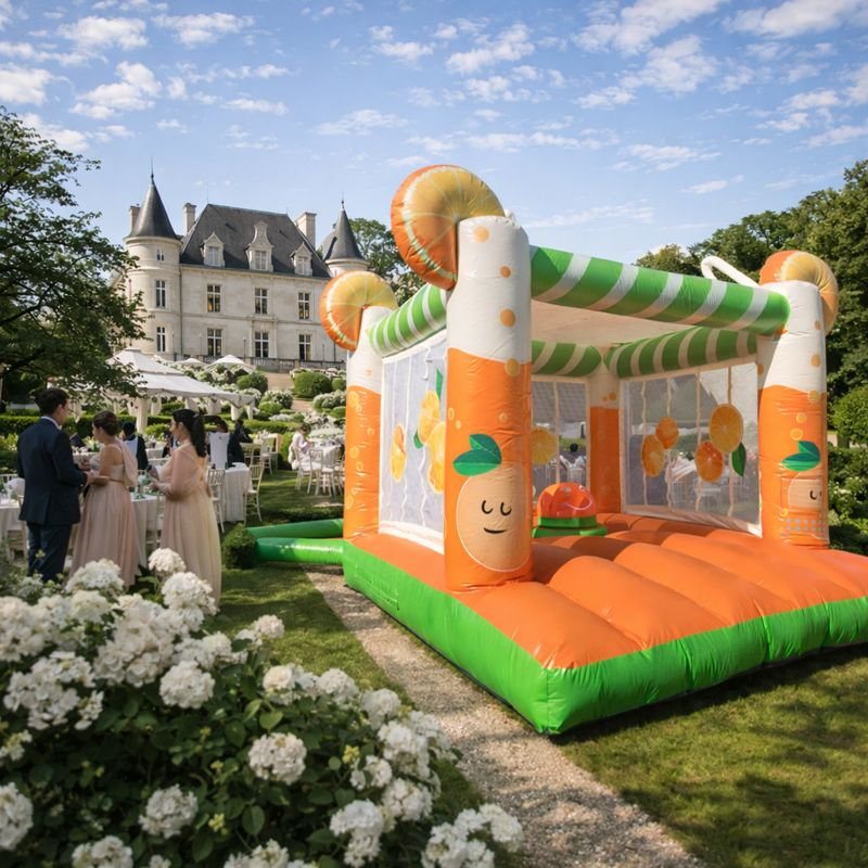 Château gonflable - option mariage Nord Pas-de-Calais