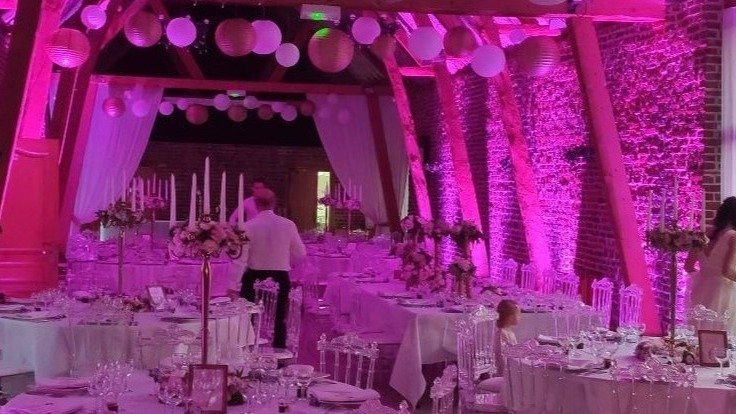 Double décoration d'ambiance - option mariage Nord Pas-de-Calais