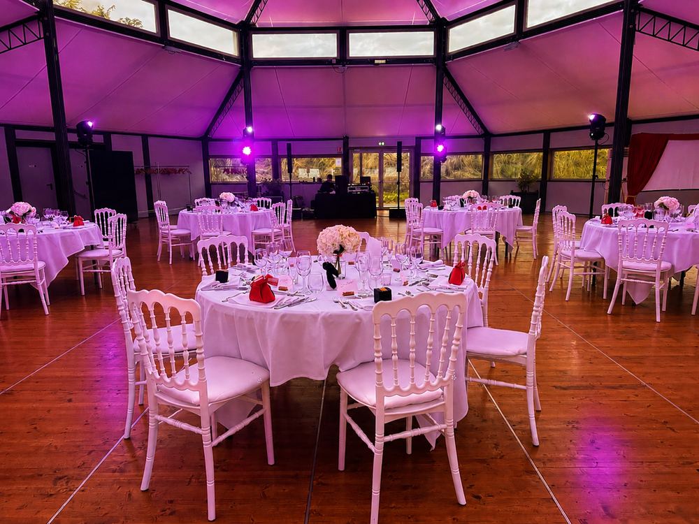 Élégance de la salle de L'Orangerie de Lesquin, ambiance mariage
